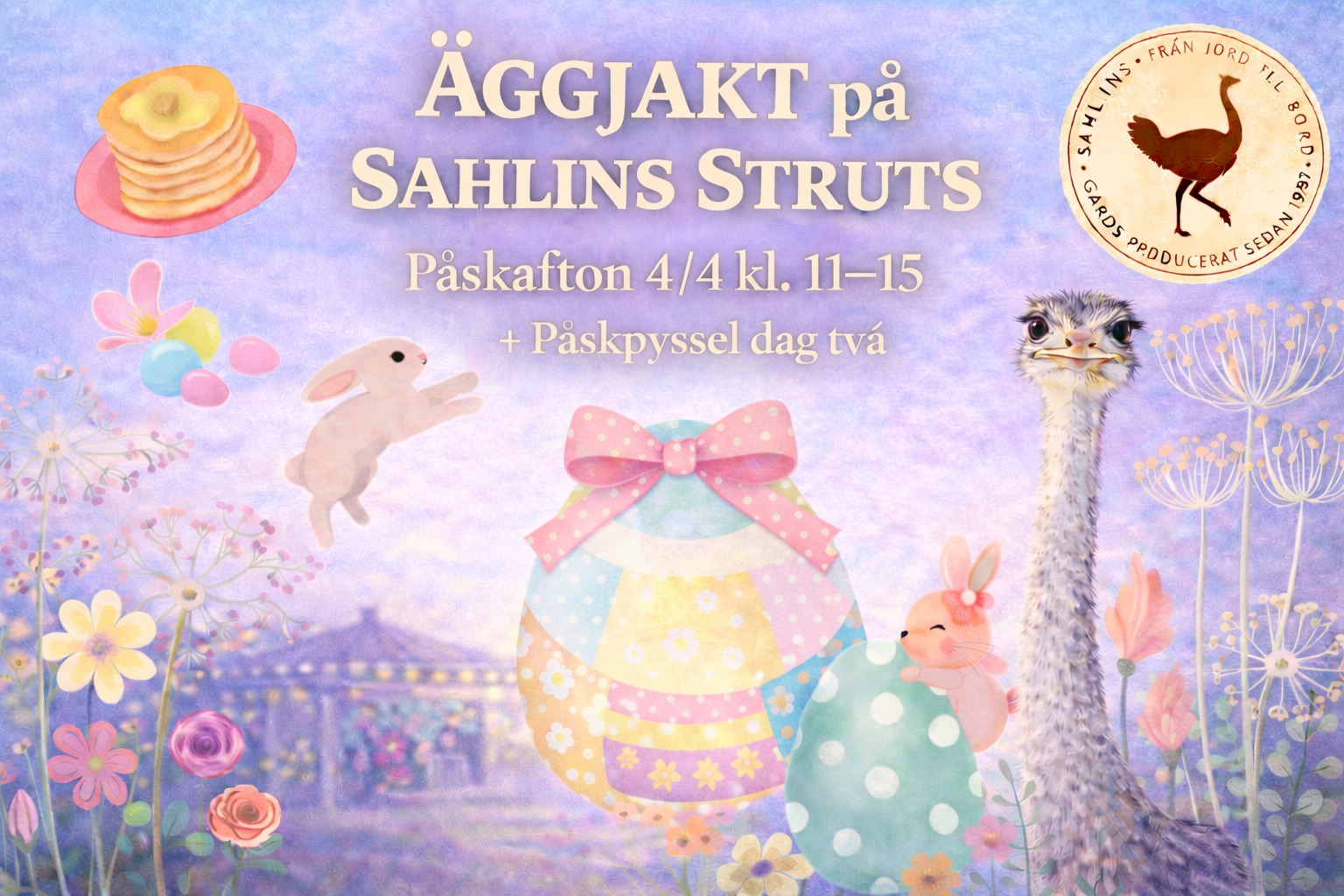 Sahlins Struts Facebook ad: Årets Äggjakt! Påskpyssel dag två
