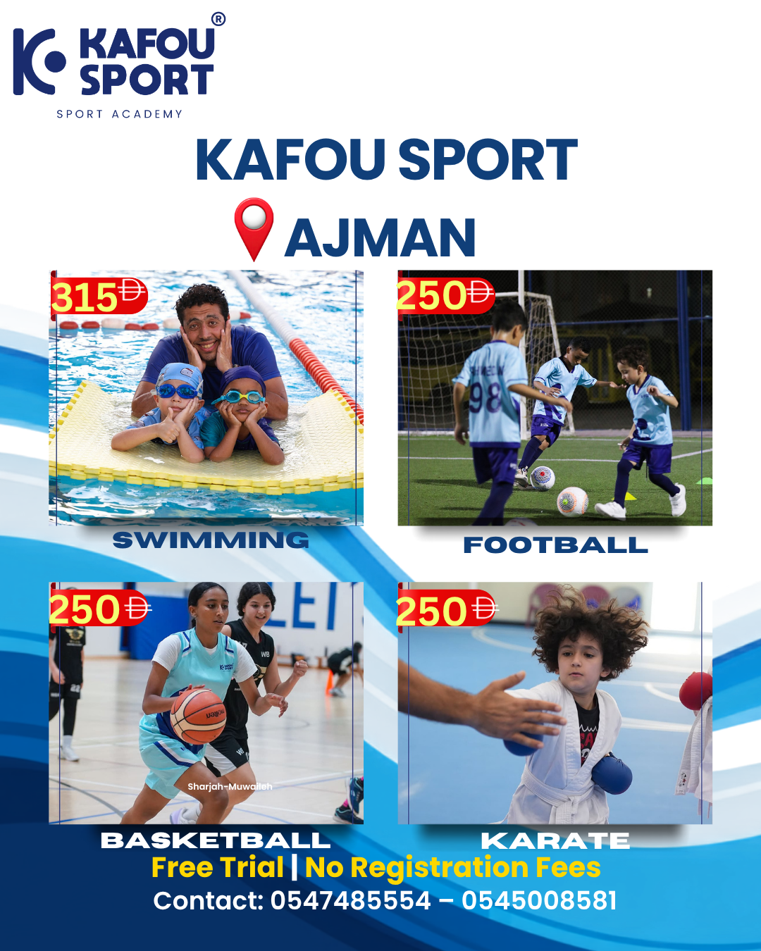 KAFOU Sports UAE Facebook ad: Book Your Free Trial Now