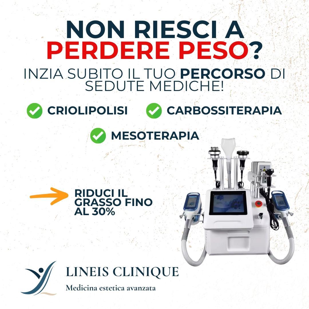 Lineis Clinique Facebook ad: Scopri la Criolipolisi Medica