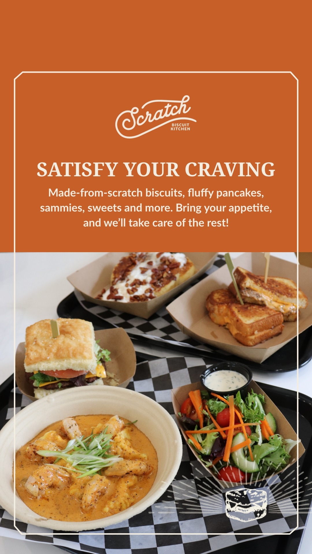 Scratch Biscuit Kitchen Facebook ad from Sep 9, 2025