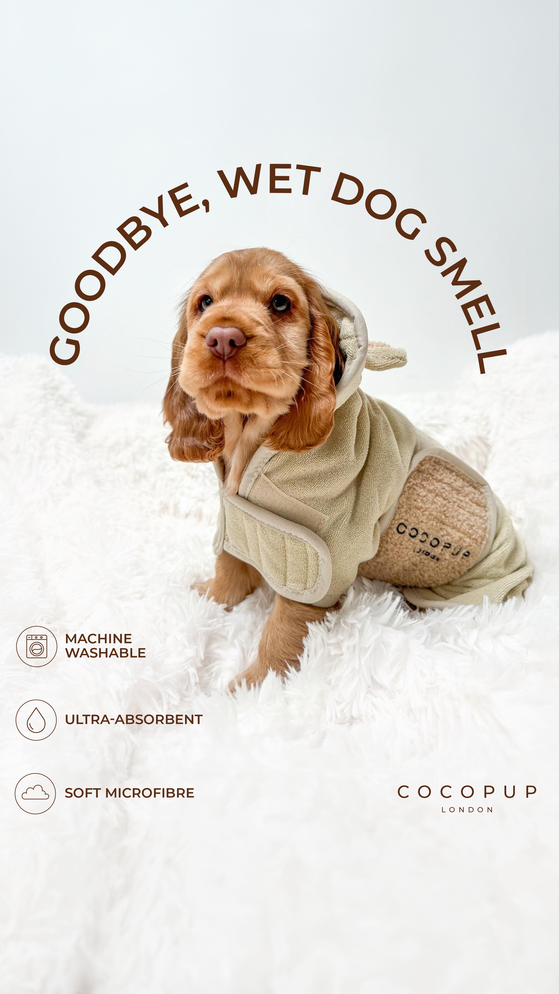 Cocopupuk Facebook ad: From Soaked To Snug