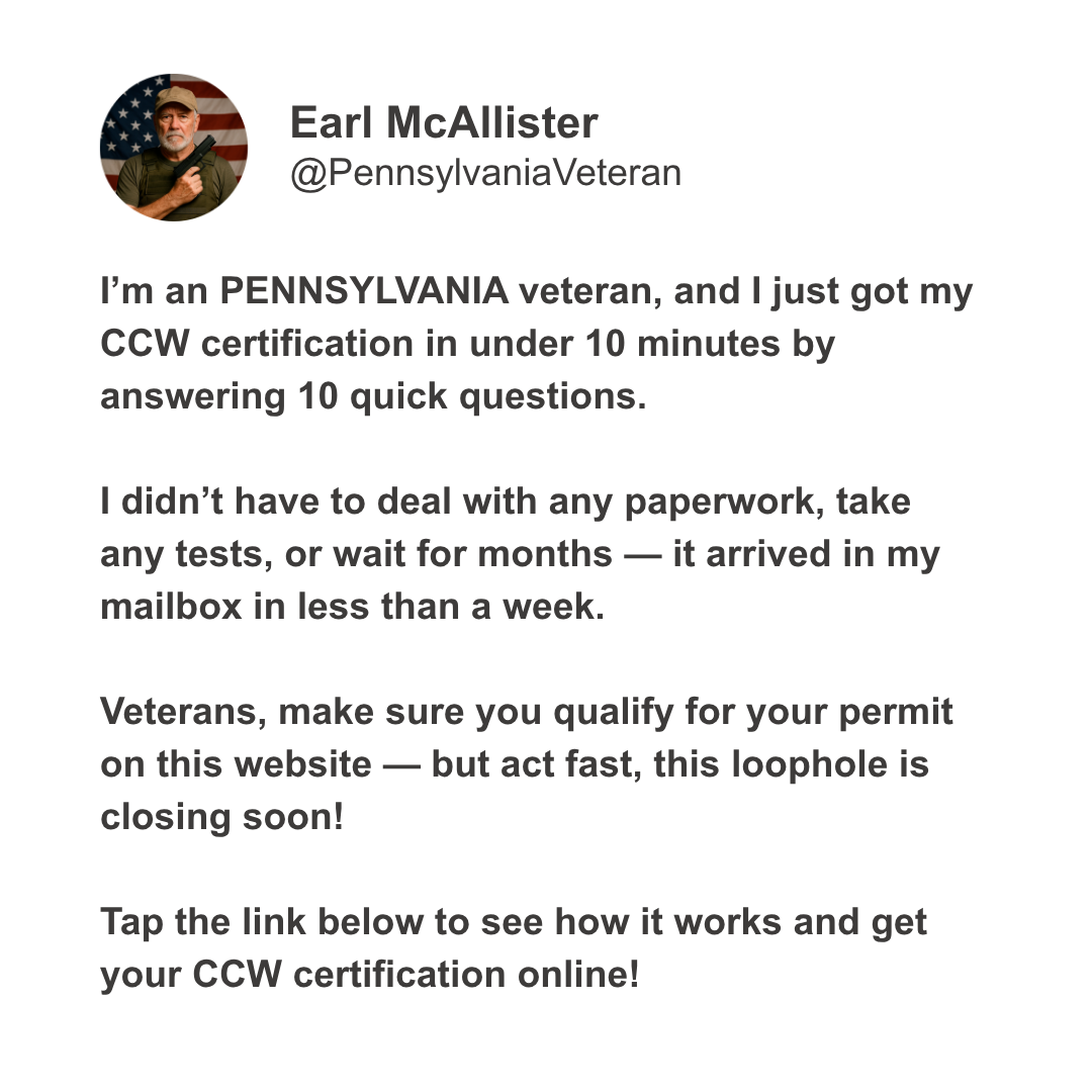 New Conceal Daily Facebook ad: ACT NOW: Pennsylvania Residents Can Finally Get CCW…