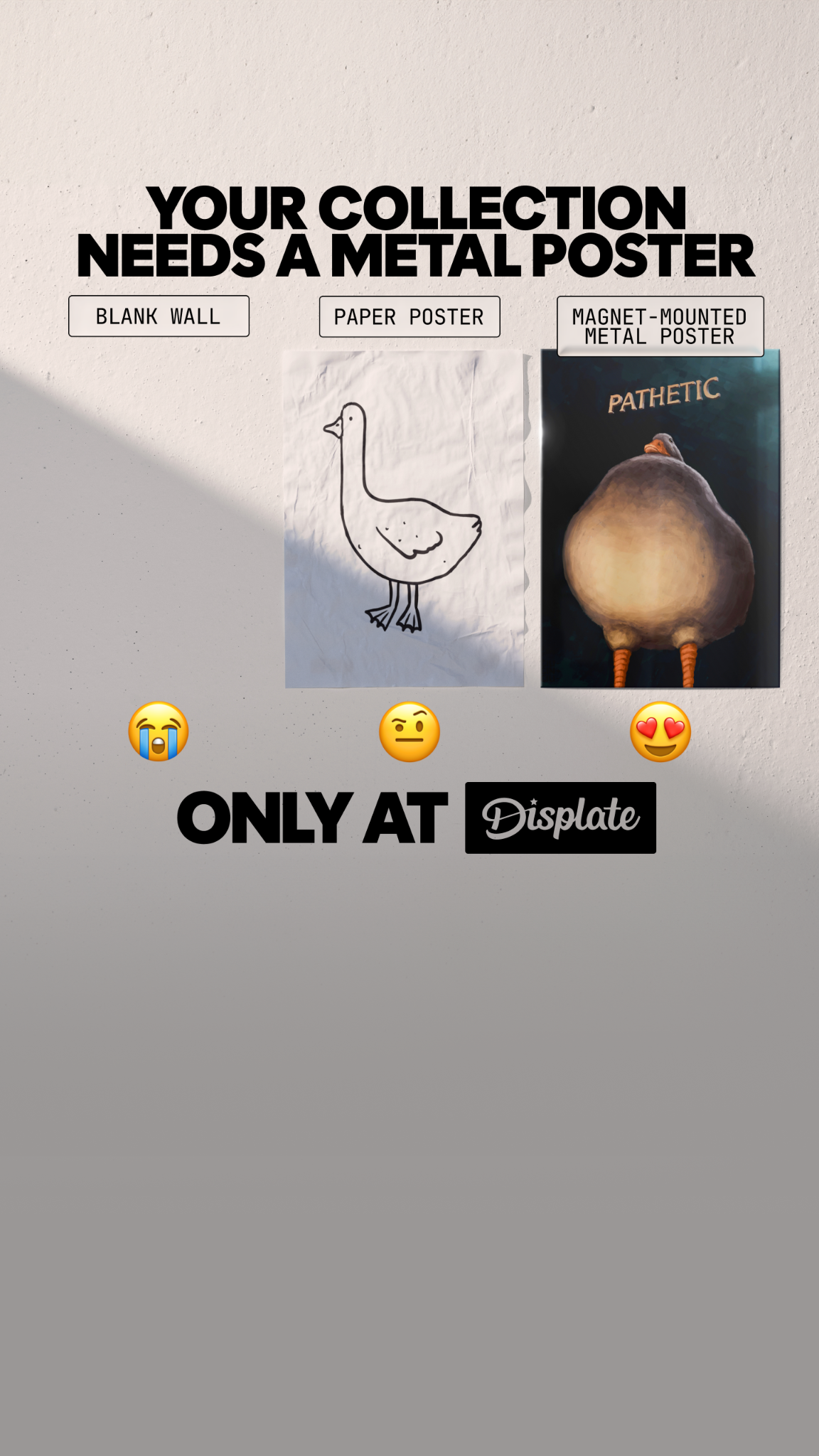Displate Facebook ad