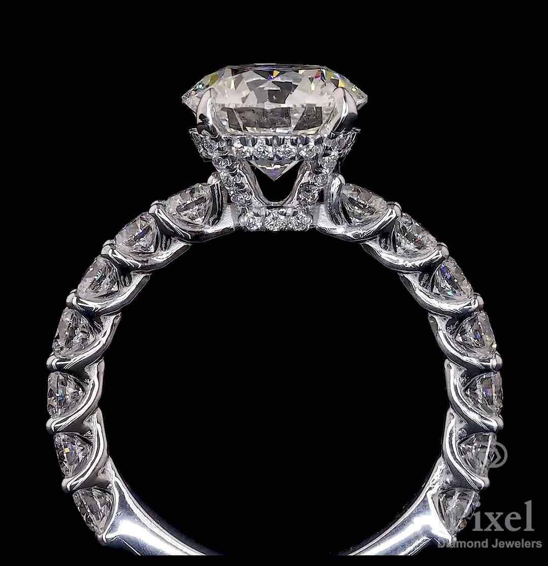 Kireet Gajera Facebook ad: 4.5ctw Round Brilliant Engagement Ring. Brand New!