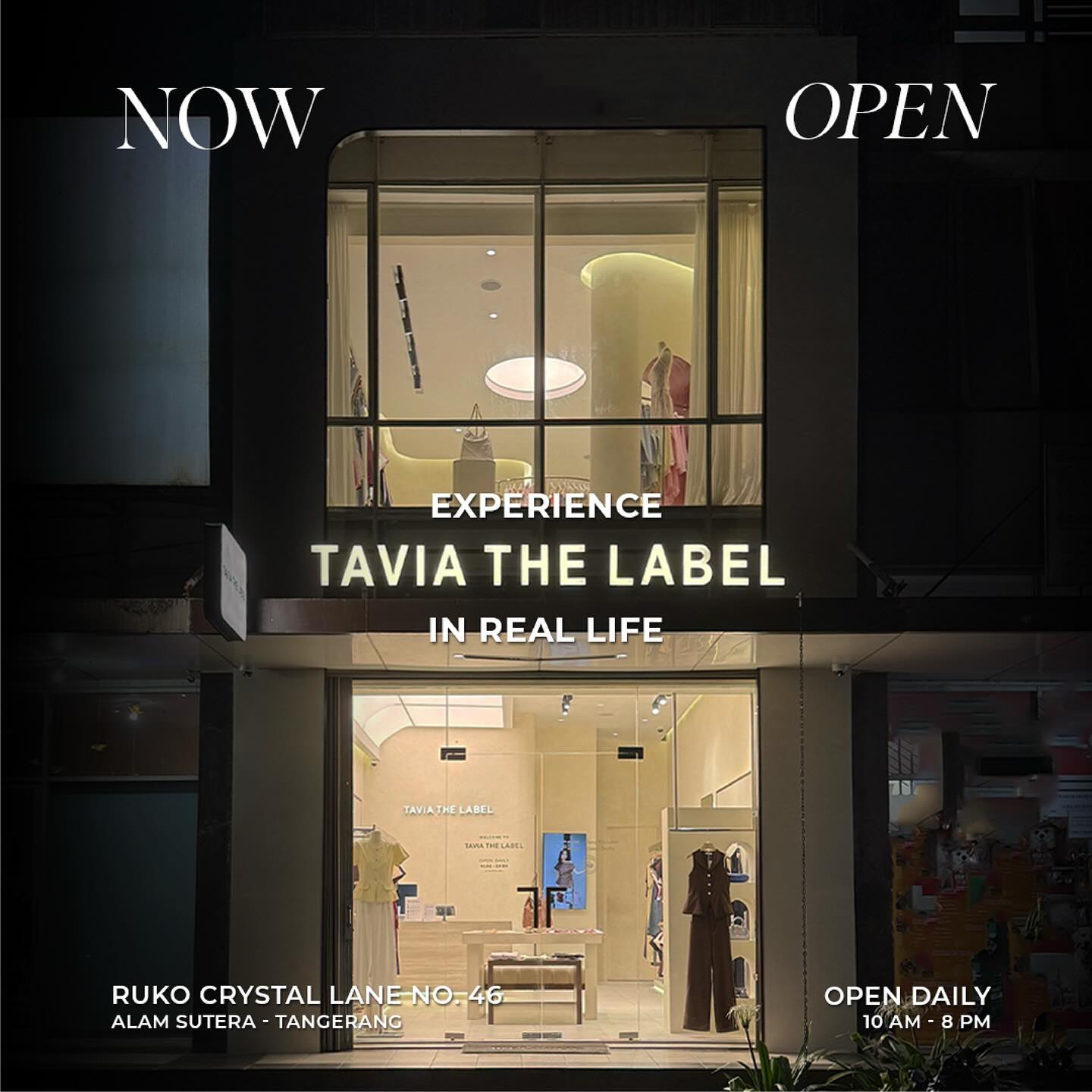 Tavia The Label Facebook ad: Discover, try, and shop your favorite pieces