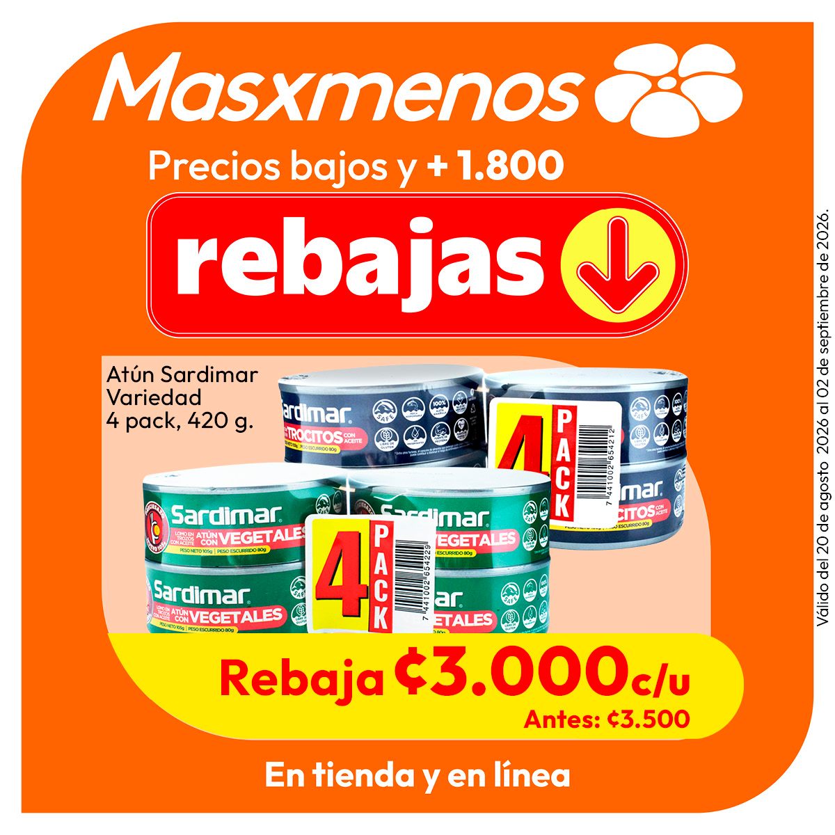 Masxmenos Costa Rica Facebook ad