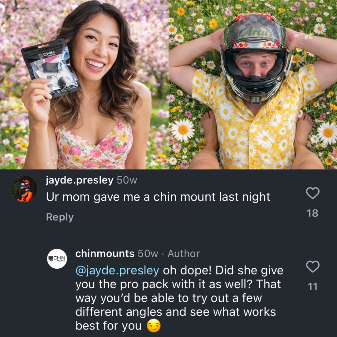 Chin Mounts Facebook ad
