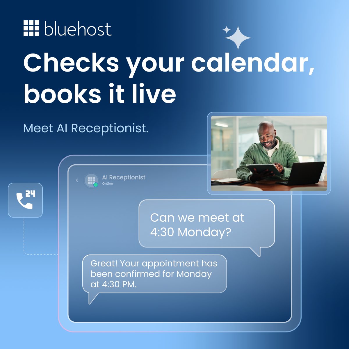 Bluehost Facebook ad