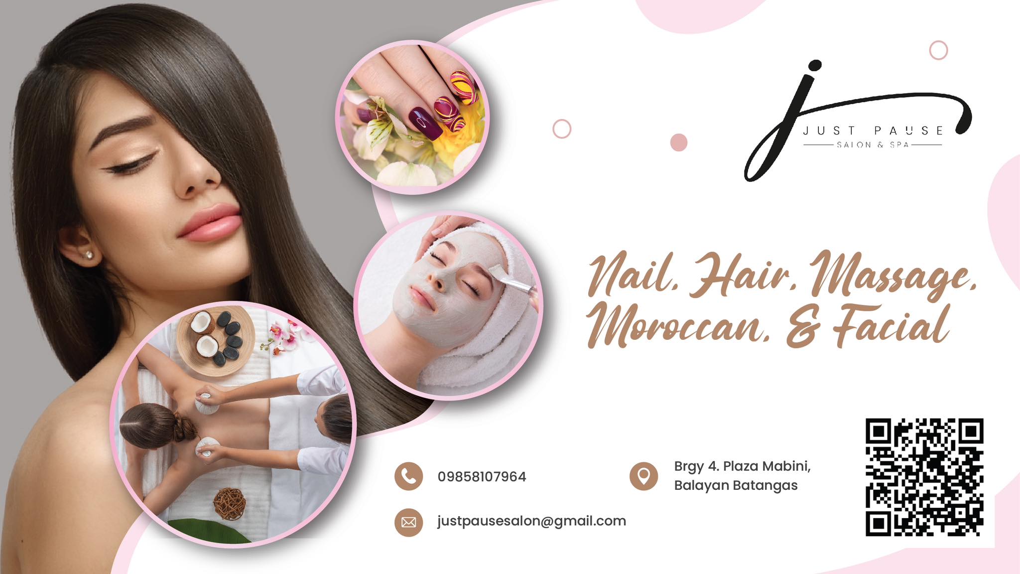 Just Pause Salon & SPA Facebook ad: Where luxury meets mindfulness.