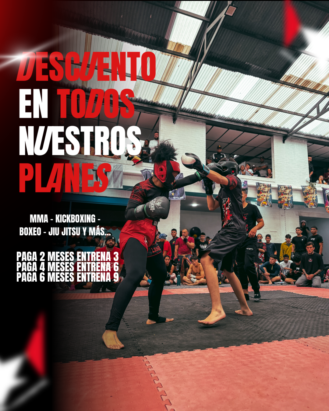 Legend Fight Club Facebook ad: Agenda tu clase de Cortesรญa