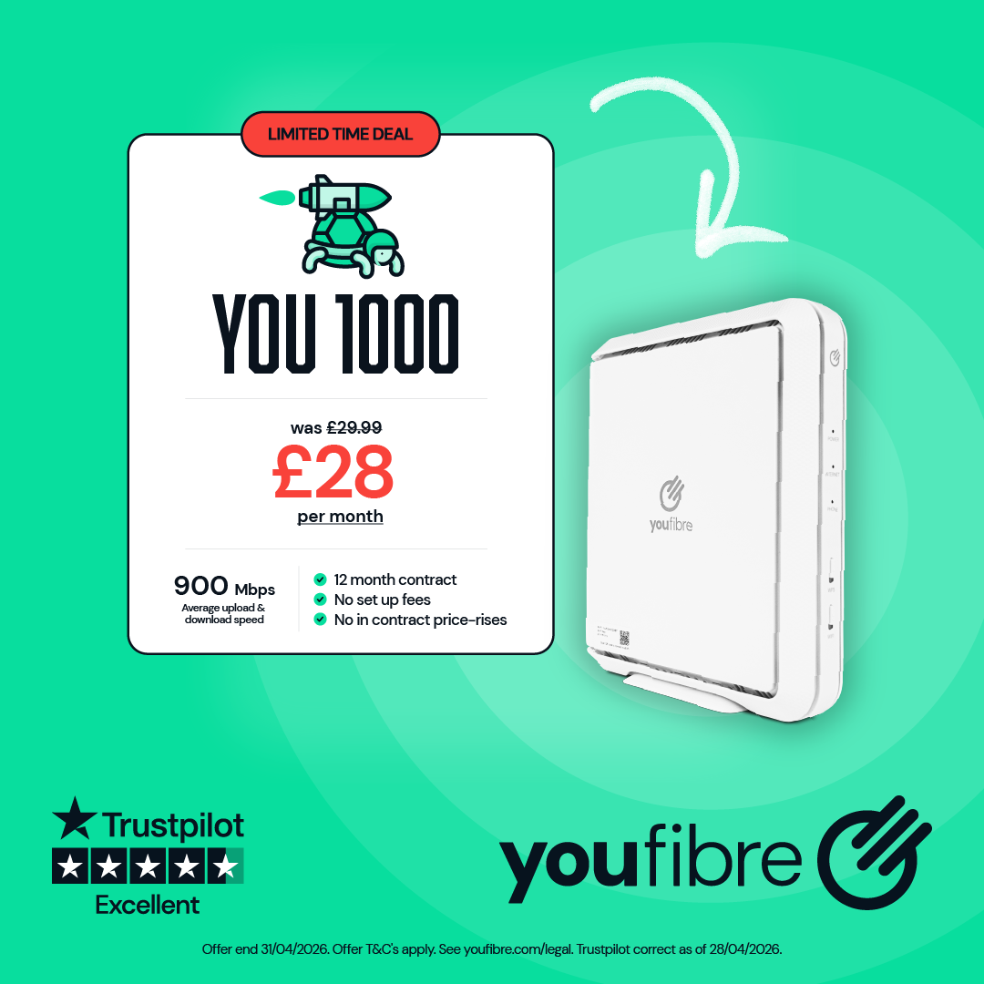 YouFibre Facebook ad