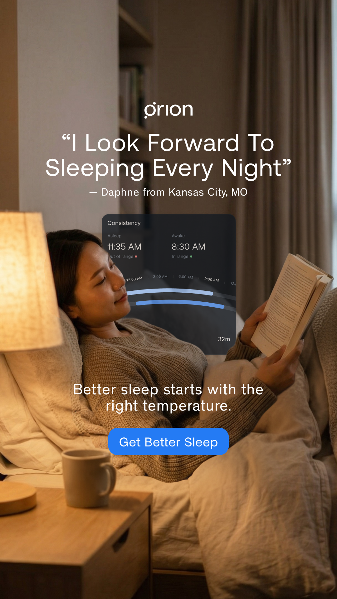 Orion Sleep Facebook ad