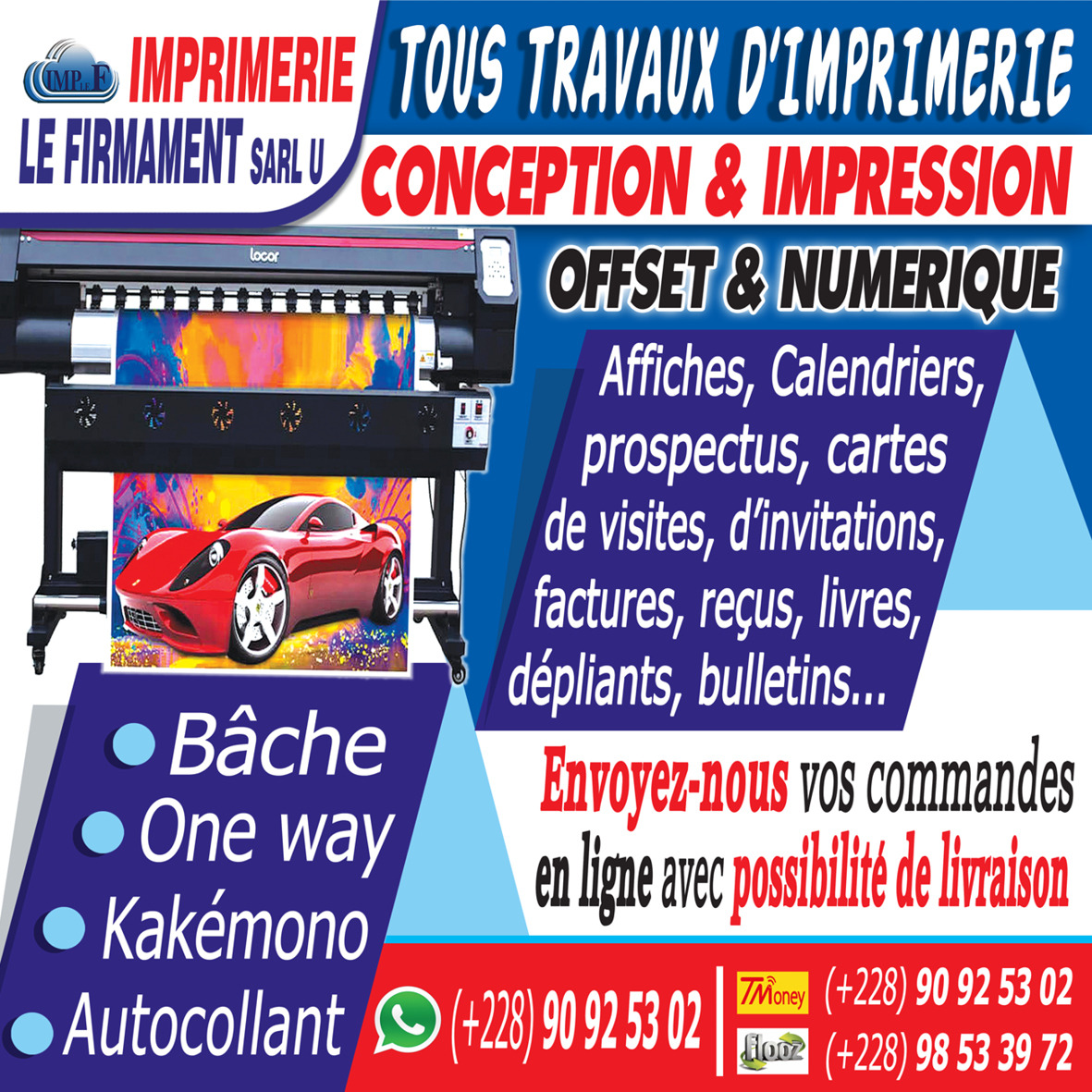 Imprimerie le Firmament Facebook ad from Sep 27, 2023