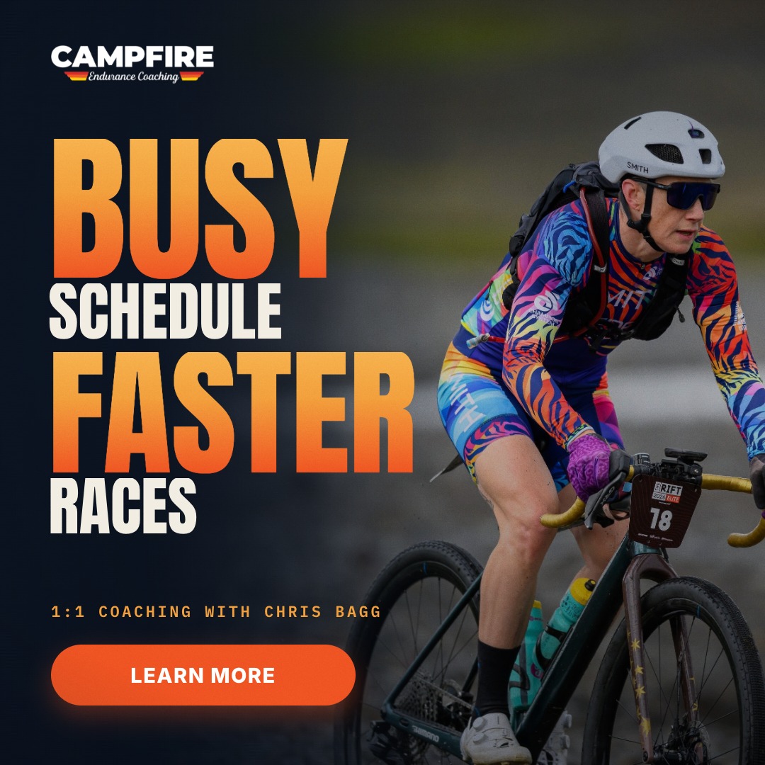 Campfire Endurance Coaching Facebook ad: Make Every Hour Count