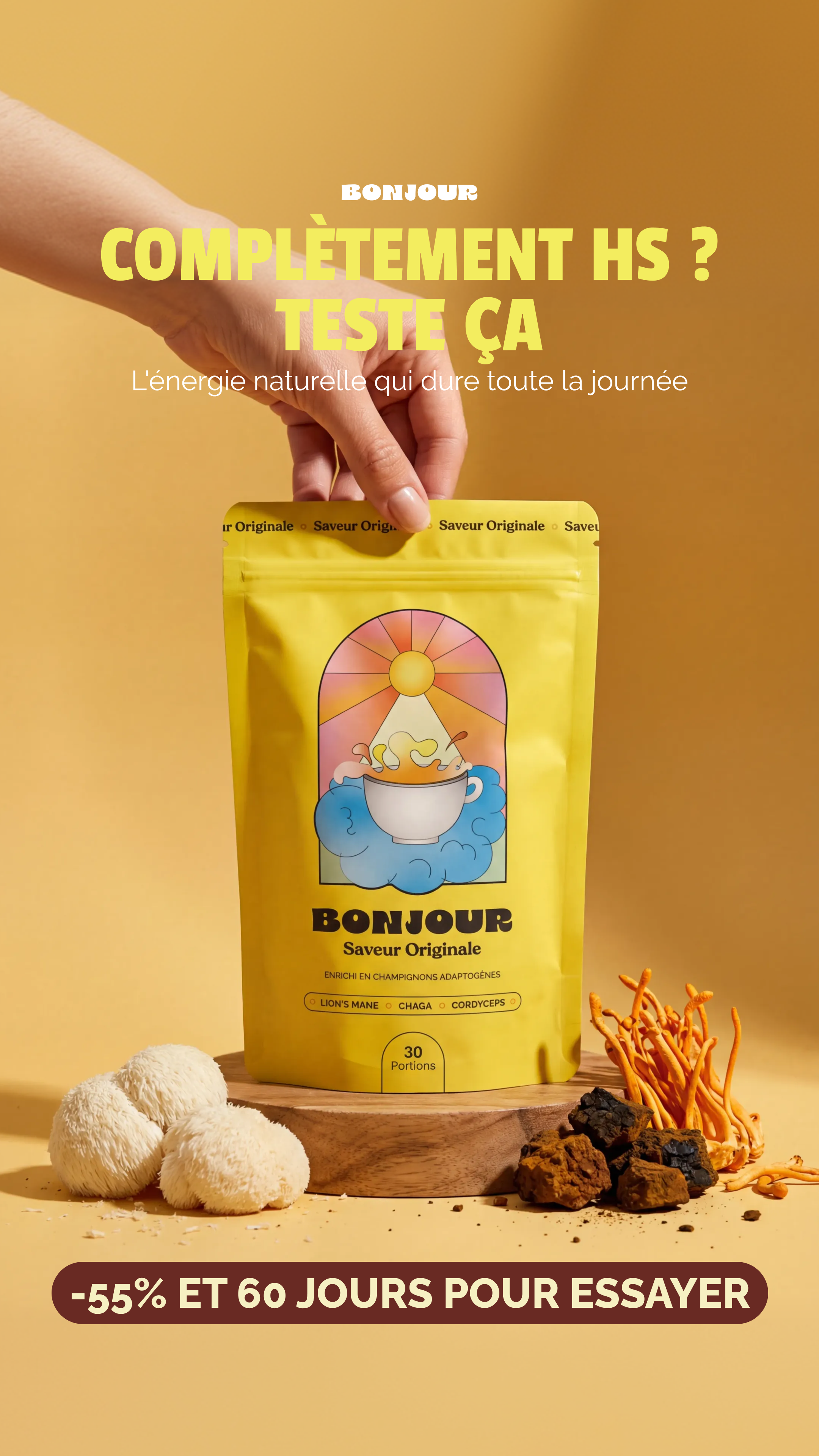 Bonjour Facebook ad