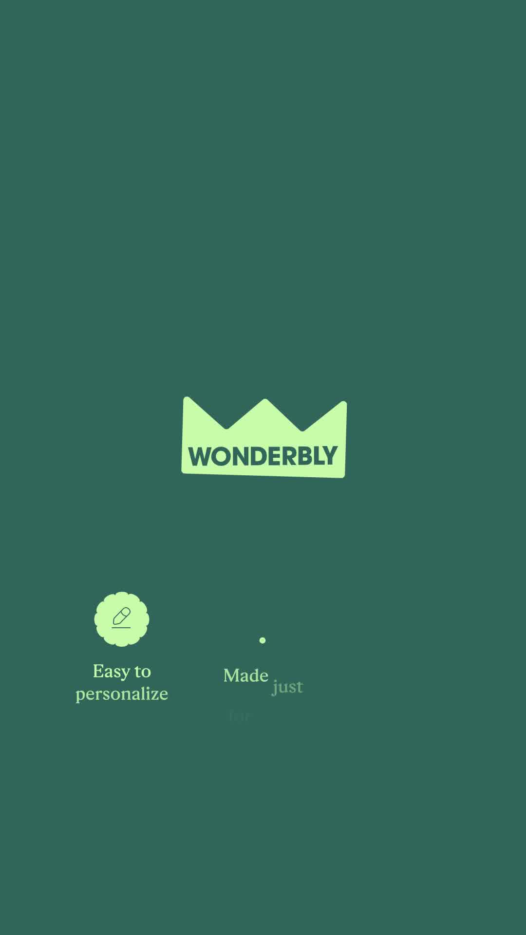 Wonderbly Facebook ad: Save on personalized books for grandchildren