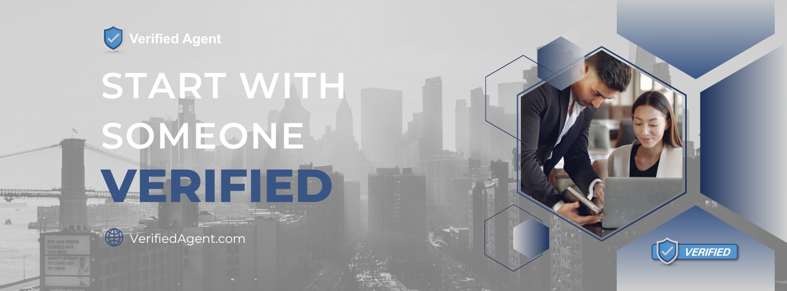 VerifiedAgent.com Facebook ad: Helping consumers lookup, search for, and verify real…