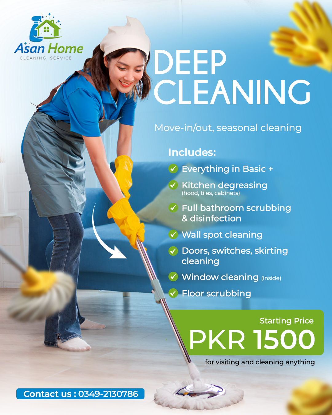 Asan Home Cleaning Service Facebook ad