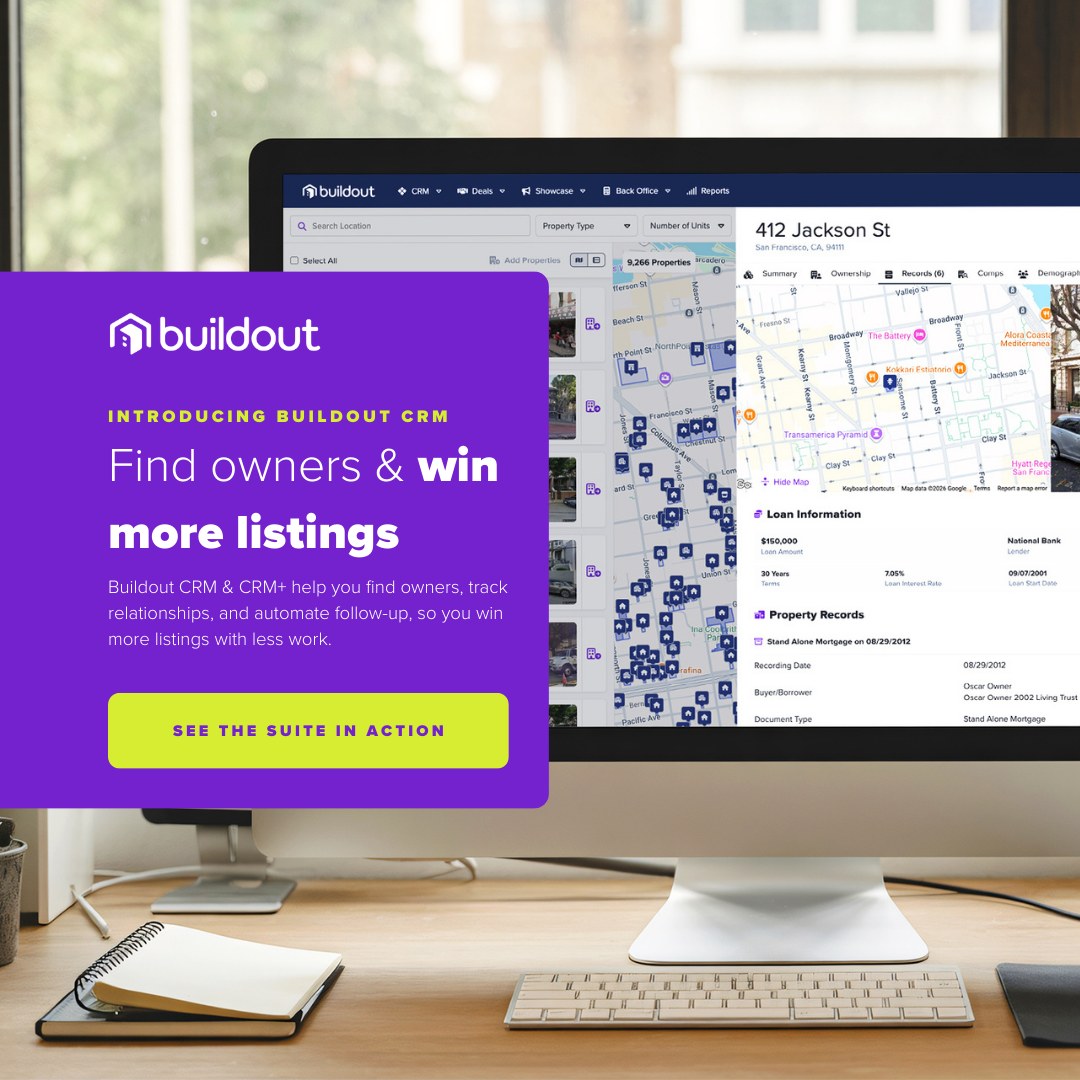Buildout, Inc. Facebook ad: CRE follow-up should run on a system, not…