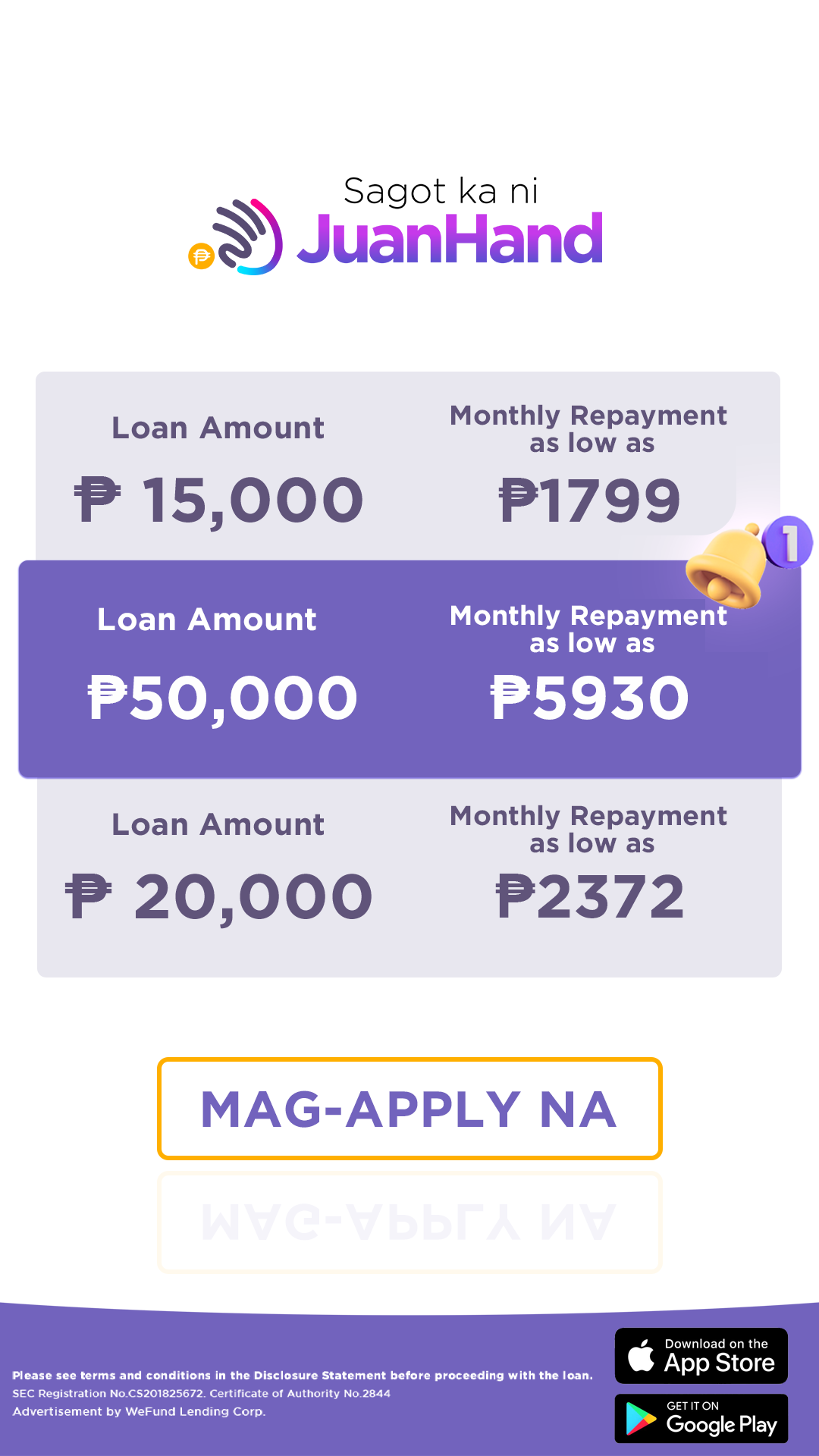 JuanHand Facebook ad