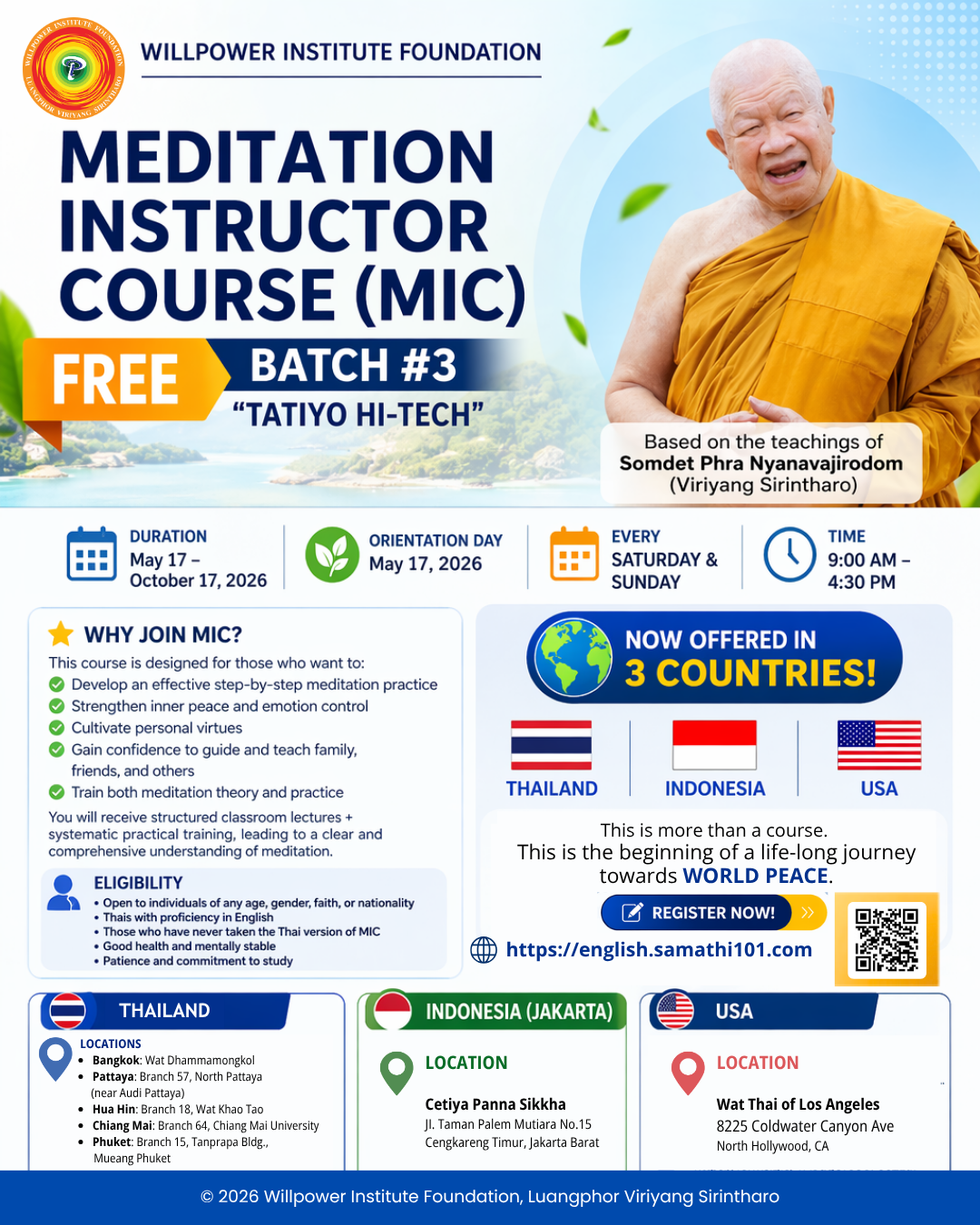 Willpower Institute, Foreign Language Department Facebook ad: Chat on Messenger