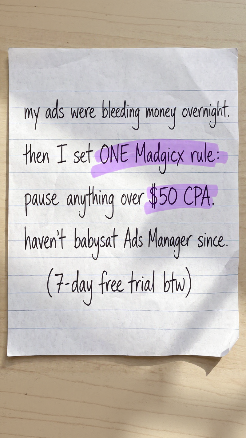 madgicx.com Facebook ad