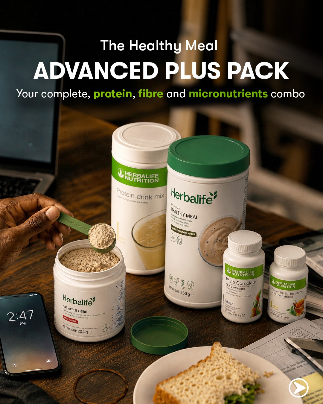 Herbalife Facebook ad: Some Days Demand More From You.
