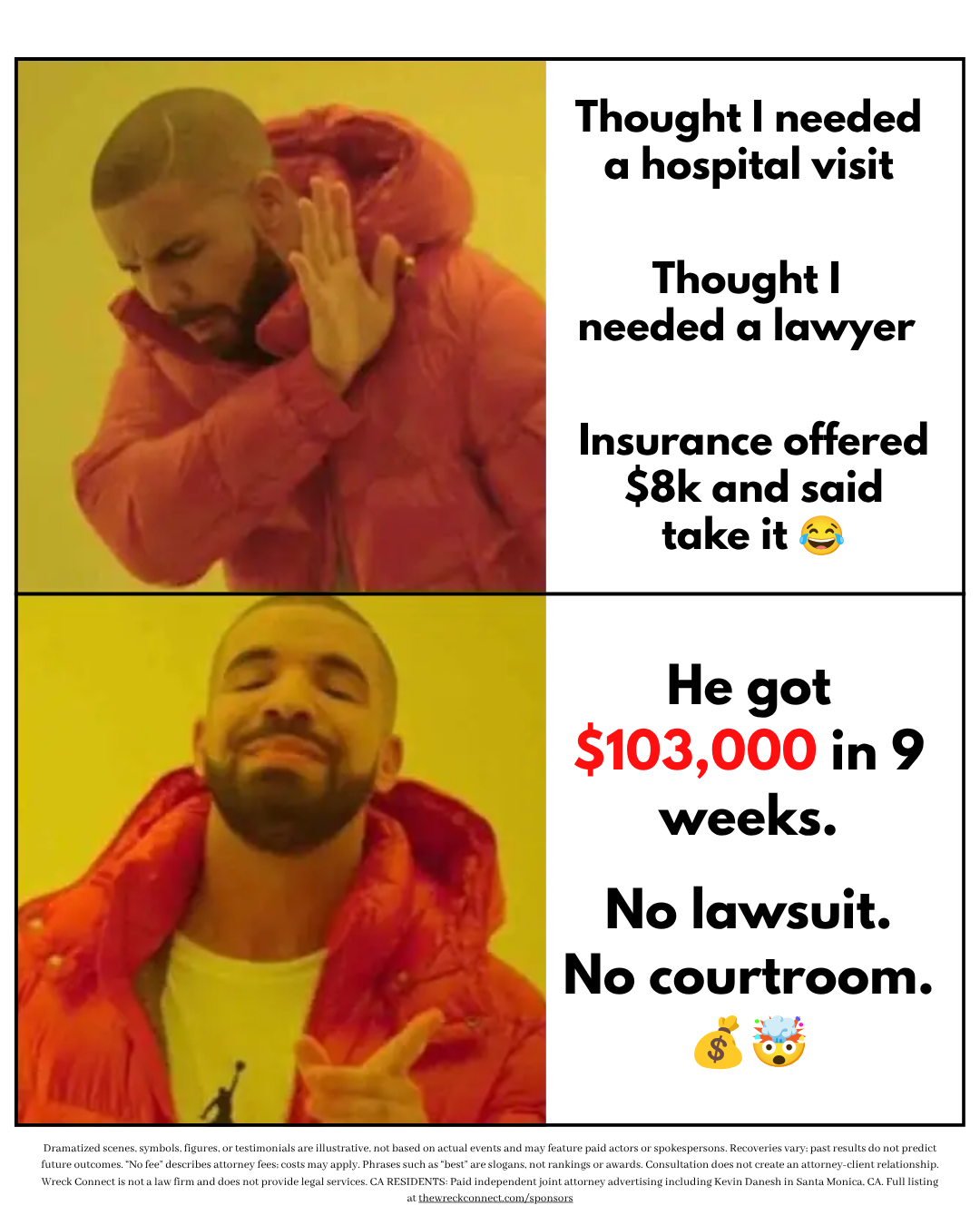 Car Accident Compensation Facebook ad
