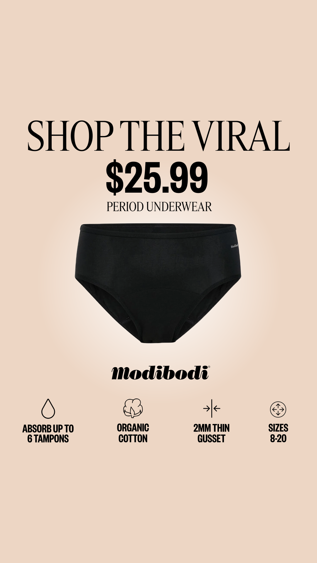 Modibodi Facebook ad