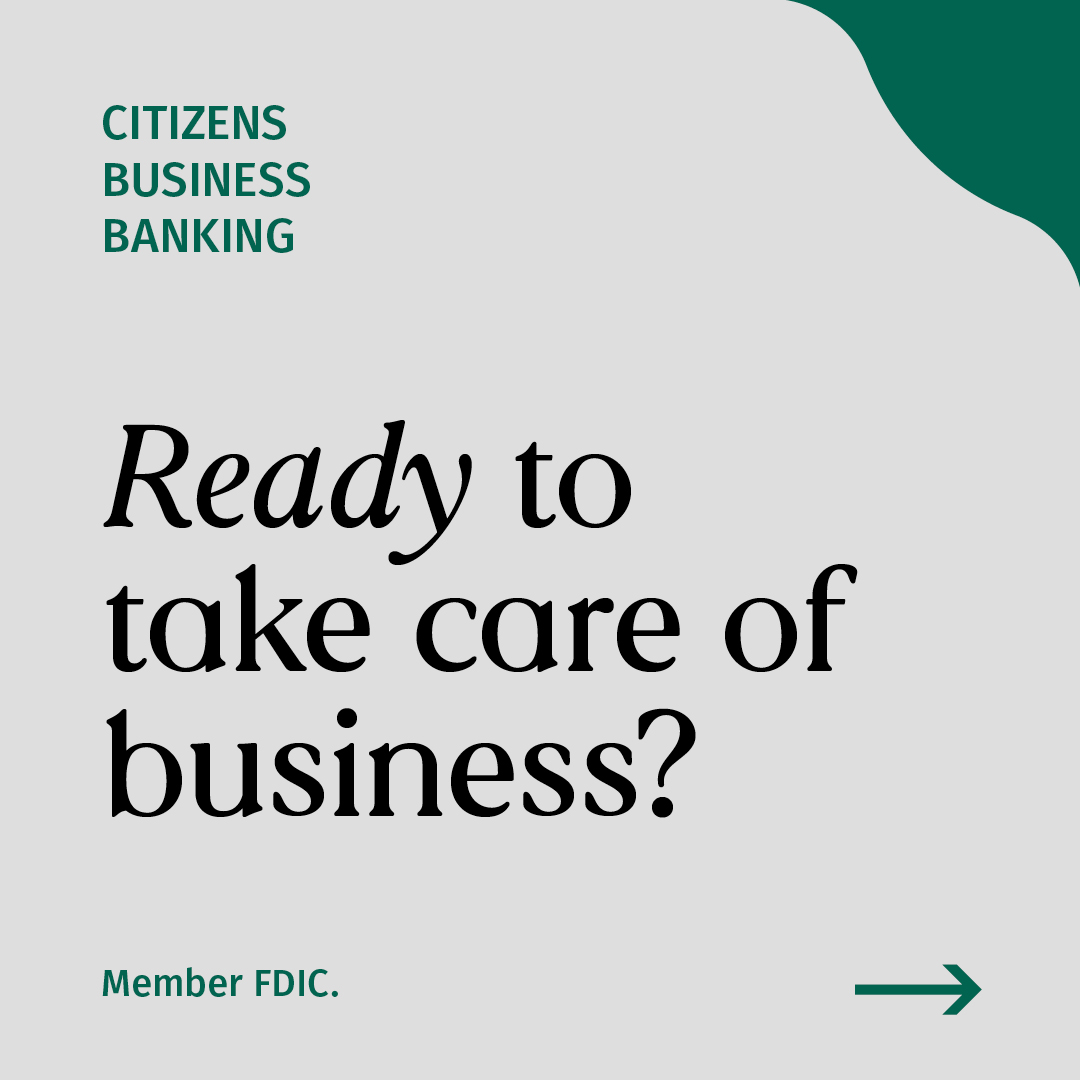 Citizens Facebook ad: Enjoy business checking that provides easy money management…