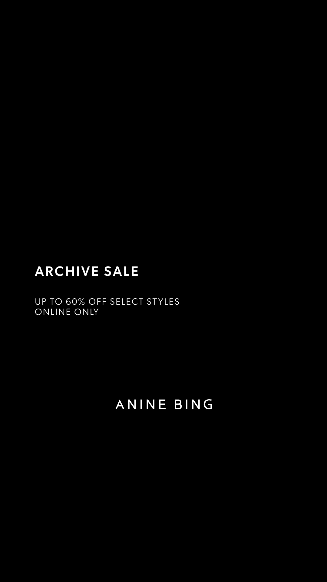 ANINE BING Facebook ad