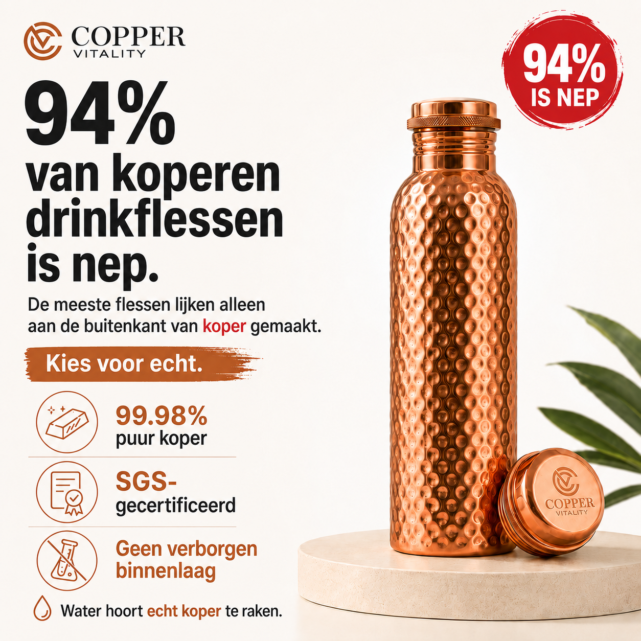Coppervitality Facebook ad: Niet alle koper is echt koper