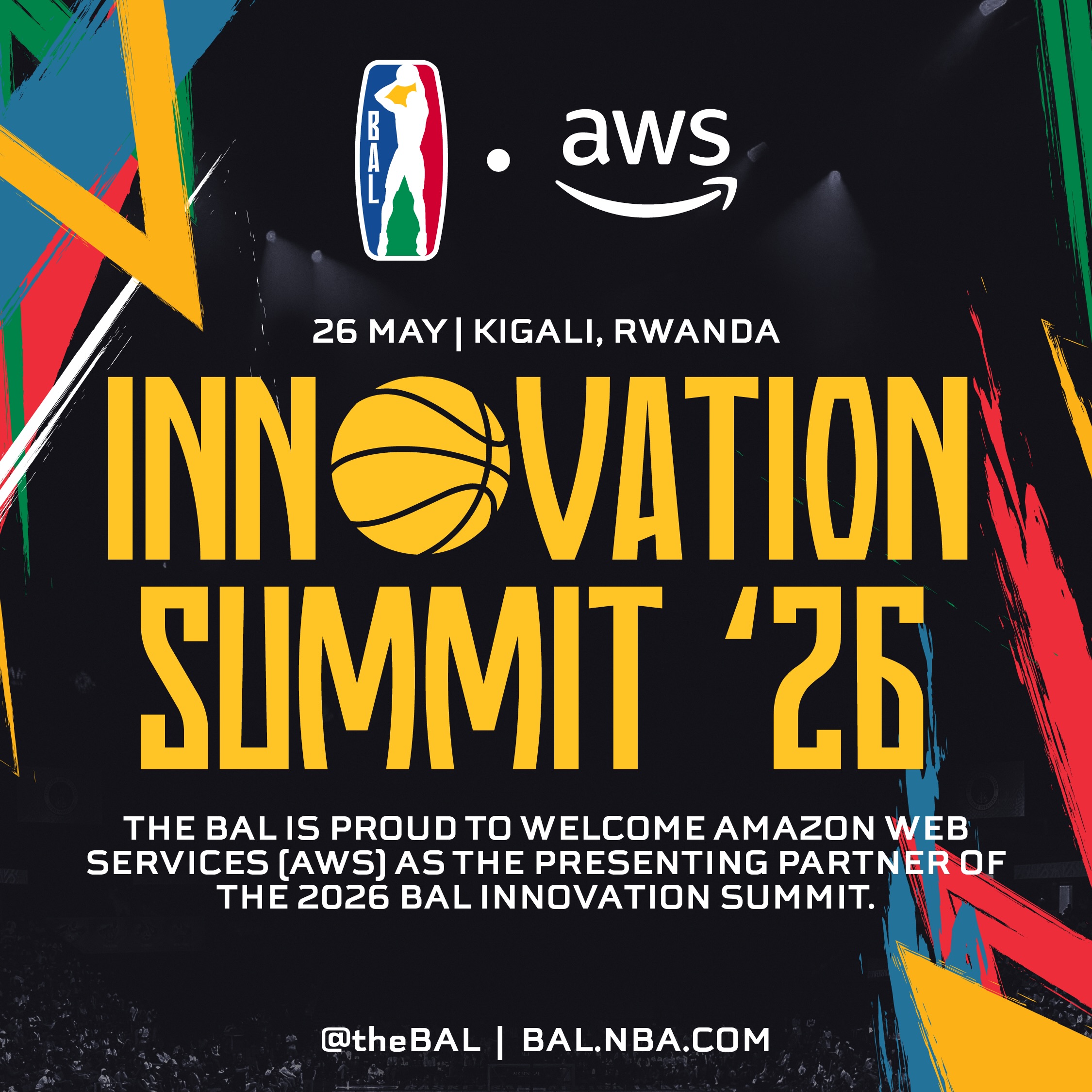 Basketball Africa League Facebook ad: We are excited to welcome Amazon Web Services…
