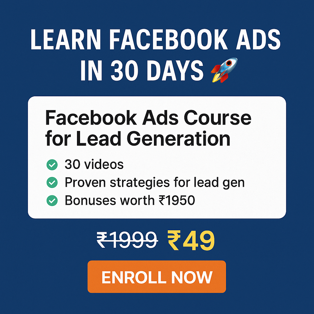 Tutorup Learn & Grow Facebook ad: Learn Facebook Ads in 30 Days