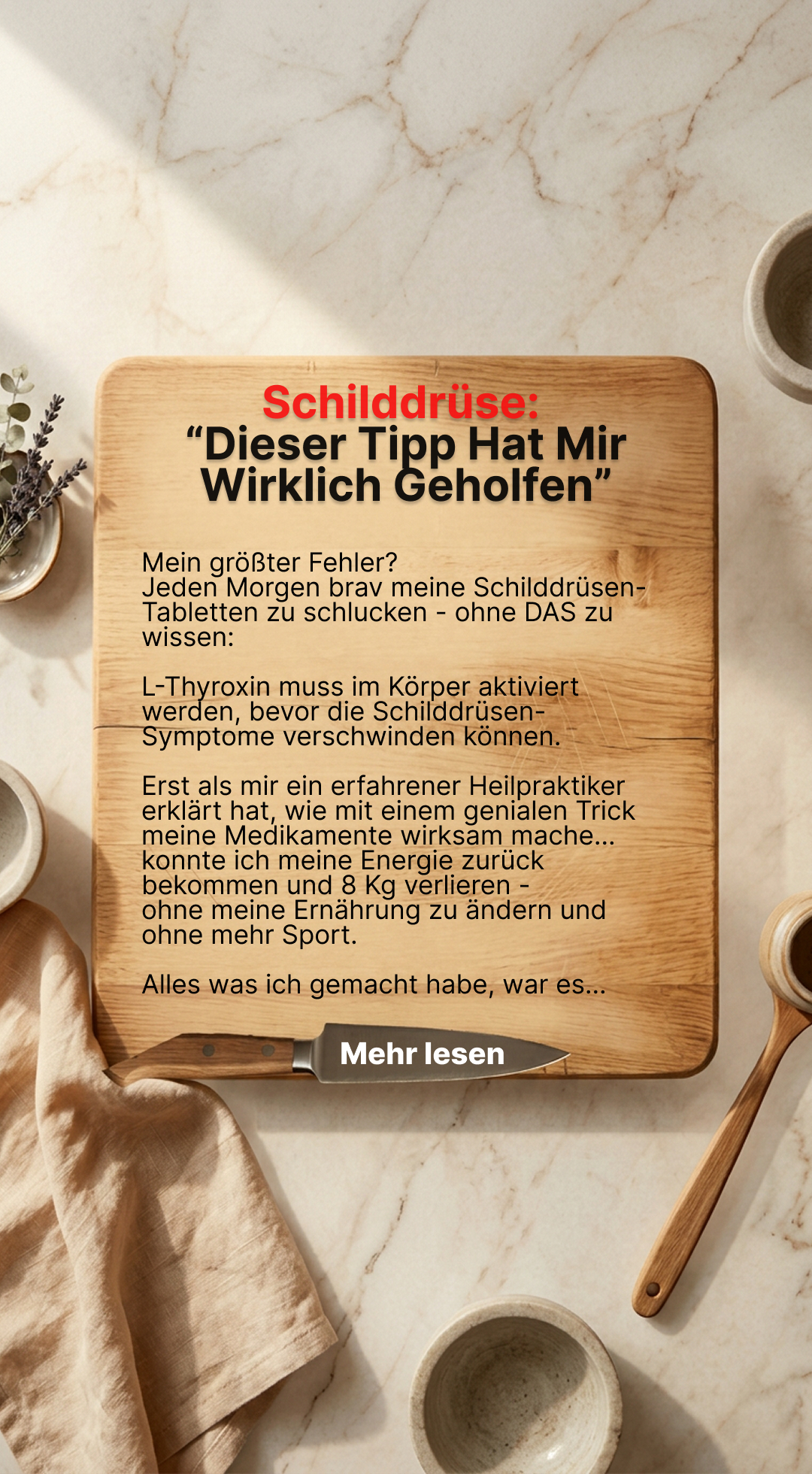 Mission Schilddrüse Facebook ad
