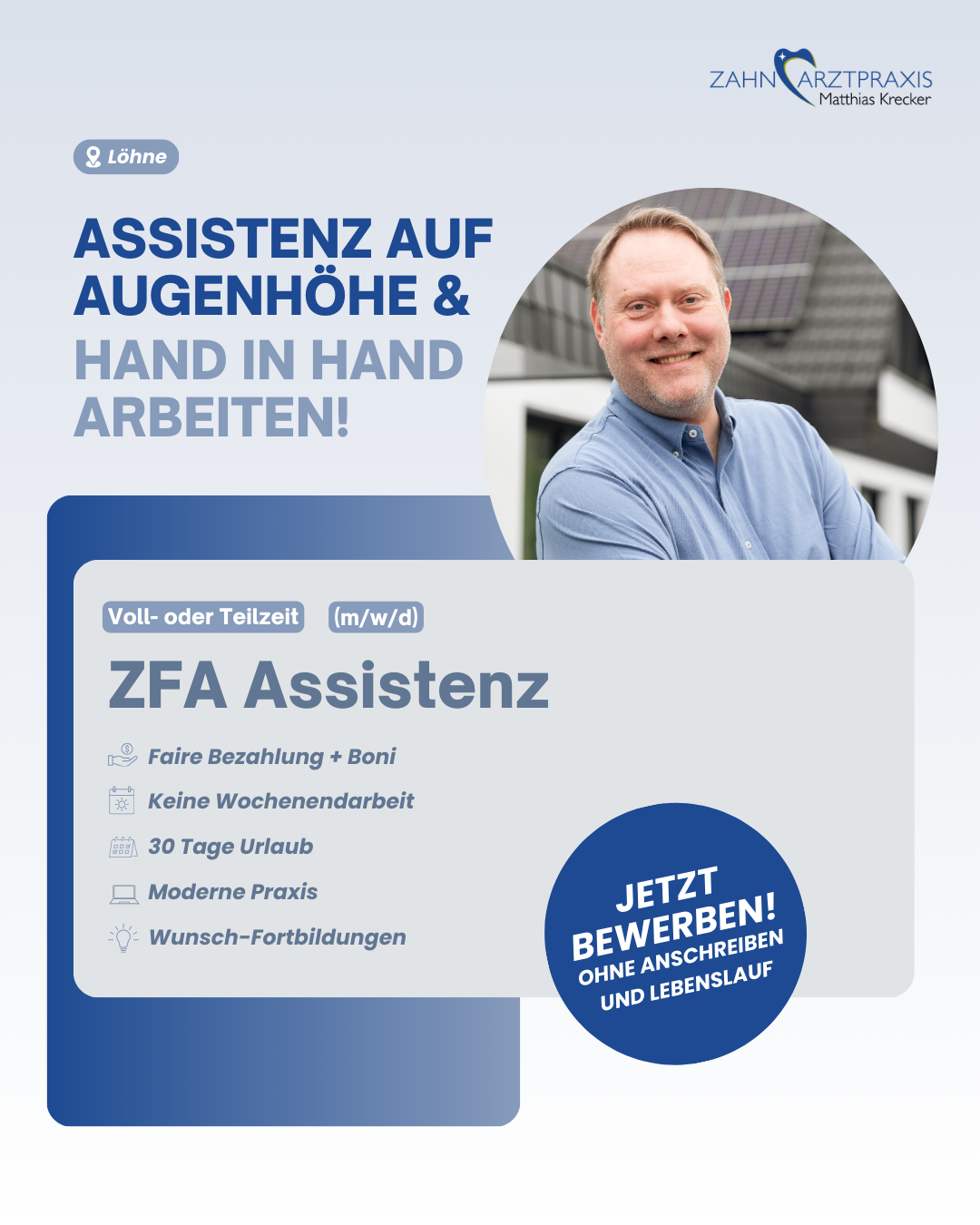 Zahnarztpraxis Krecker Facebook ad