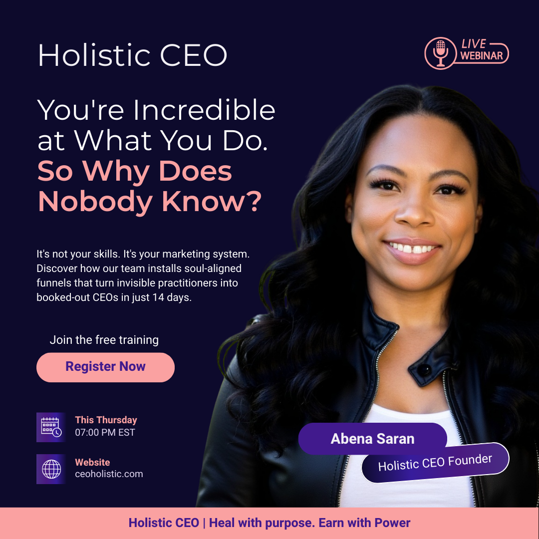 Abena Saran Coaching Facebook ad from May 15, 2026