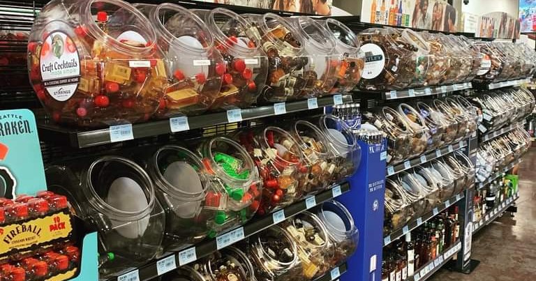 Mid Columbia Wine & Spirits Facebook ad: Largest selection of mini's to keep you occupied.