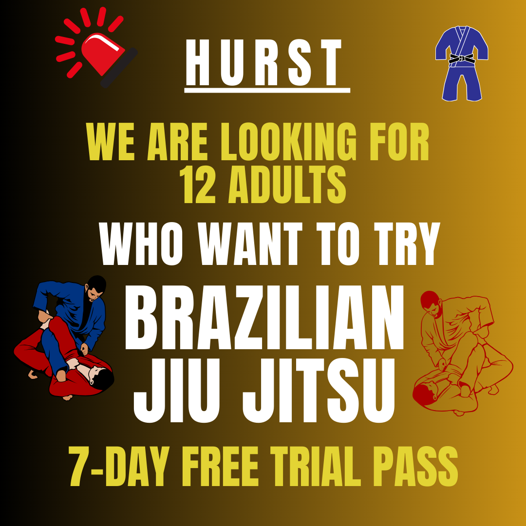 JJ Machado DFW Brazilian Jiu Jitsu Facebook ad: 7-DAY FREE Trial PASS for ADULTS