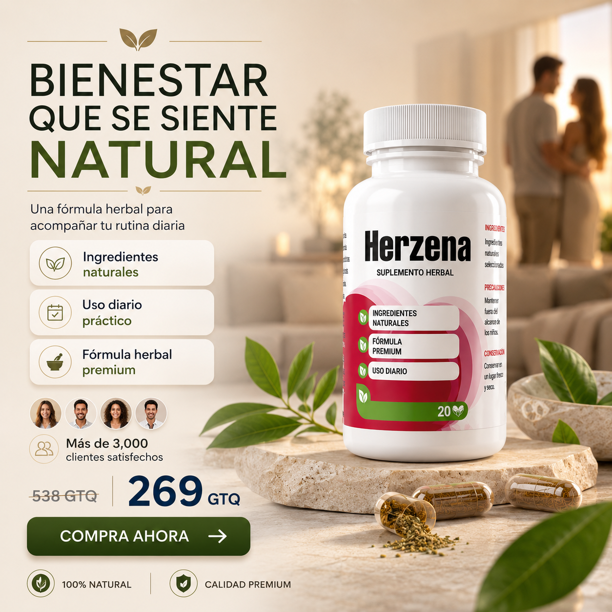 DirectMeds Balance Facebook ad: RECUPERA TU ENERGÍA Y CONFIANZA