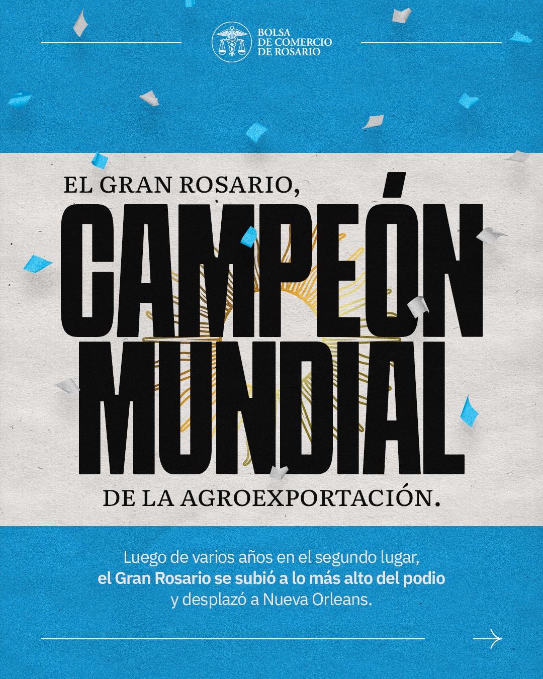 Bolsa de Comercio de Rosario Facebook ad: El Gran Rosario se ubicó como el principal…