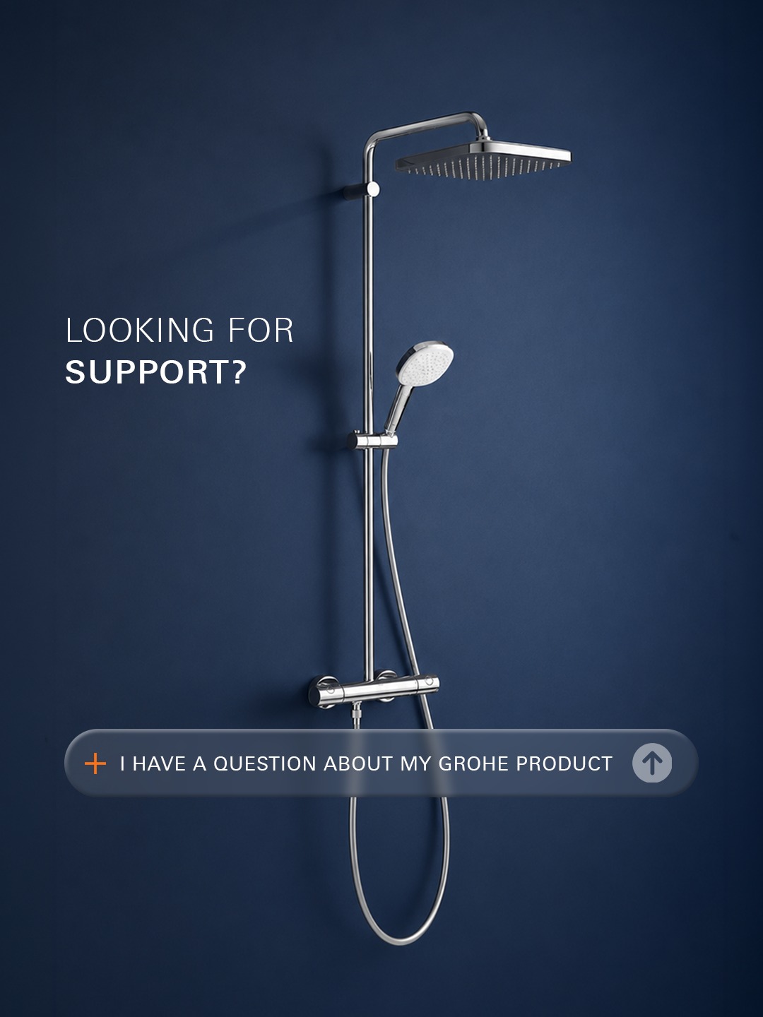 GROHE Facebook ad: Peace of mind is part of every GROHE…