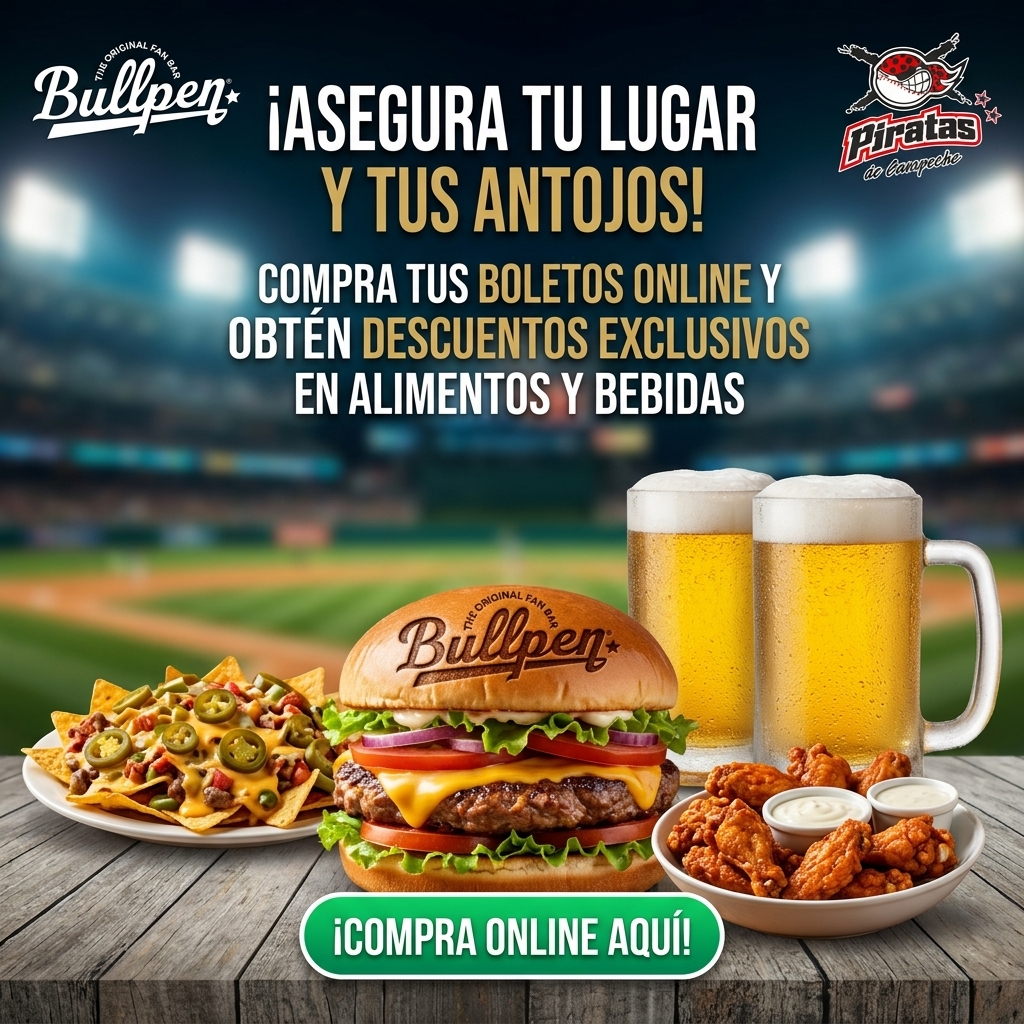 Bullpen Campeche Facebook ad: ¡Reserva con Combos y Descuentos!