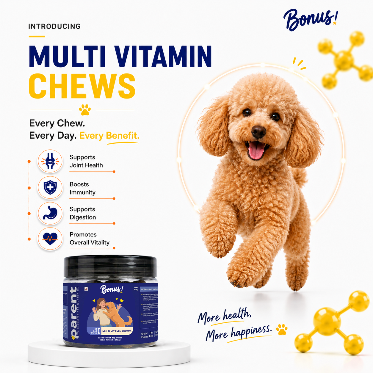 Parent: Wholesome Pet Nutrition Facebook ad: Daily multivitamin chews