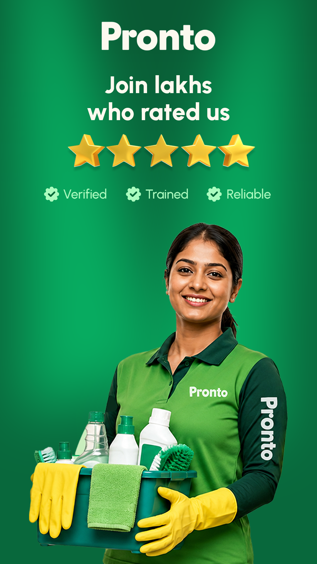 Pronto - India's 10 Minute Home Services App Facebook ad