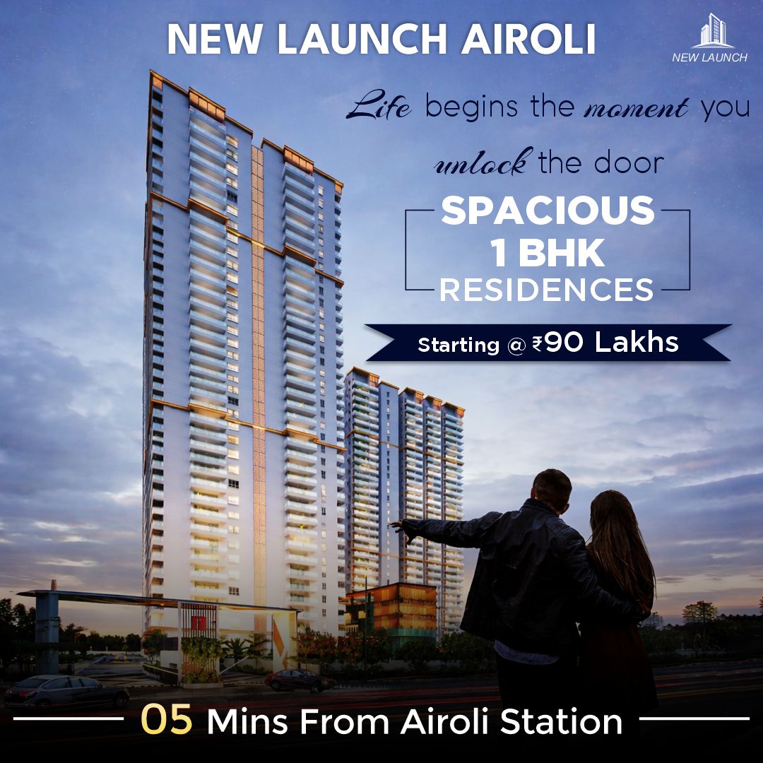 New Launch Airoli Facebook ad: 5 Mins From Railway Station