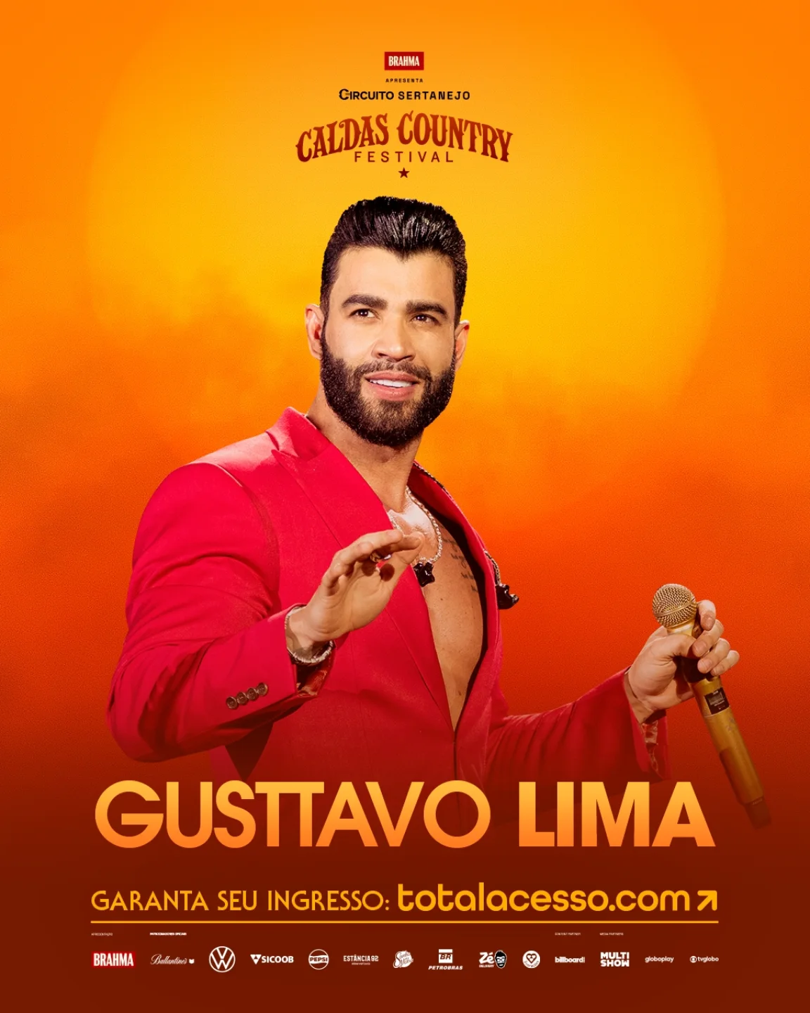 Caldas Country Festival Facebook ad: Total Acesso: melhor plataforma de eventos do Brasil.