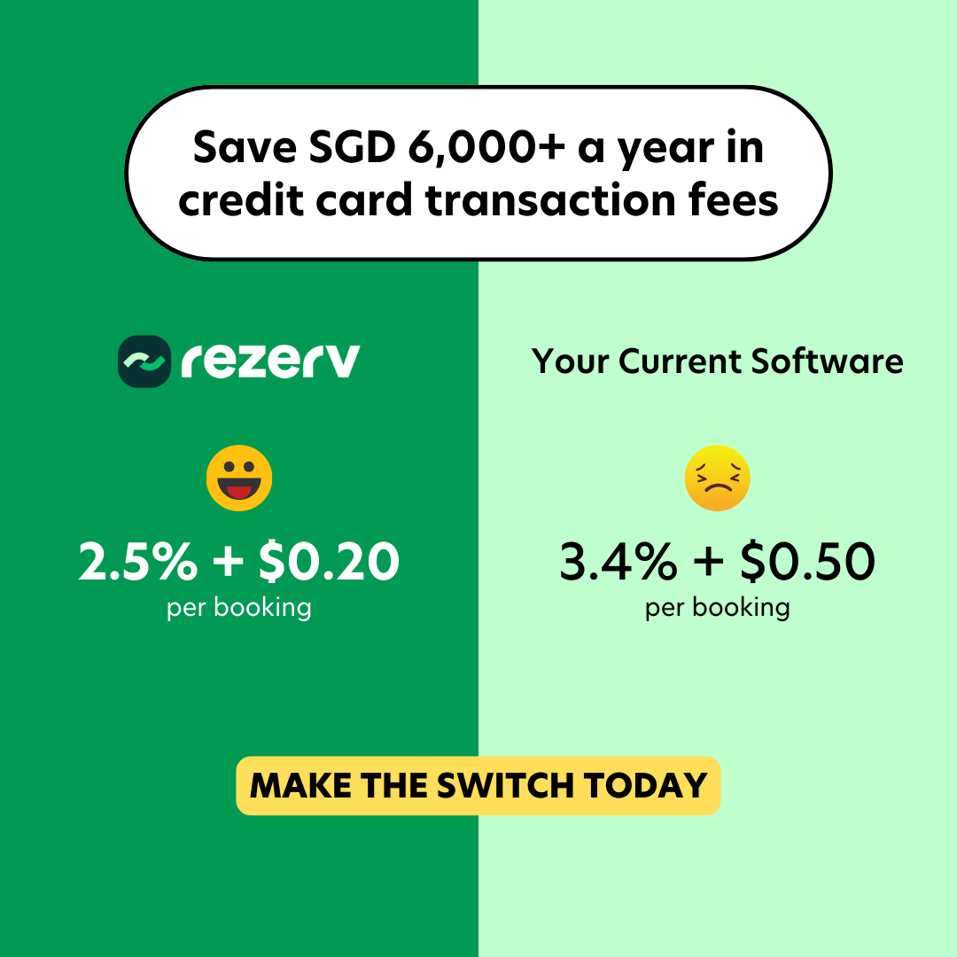 Rezerv Facebook ad: $0 migration fee. Switch in 48 hours.