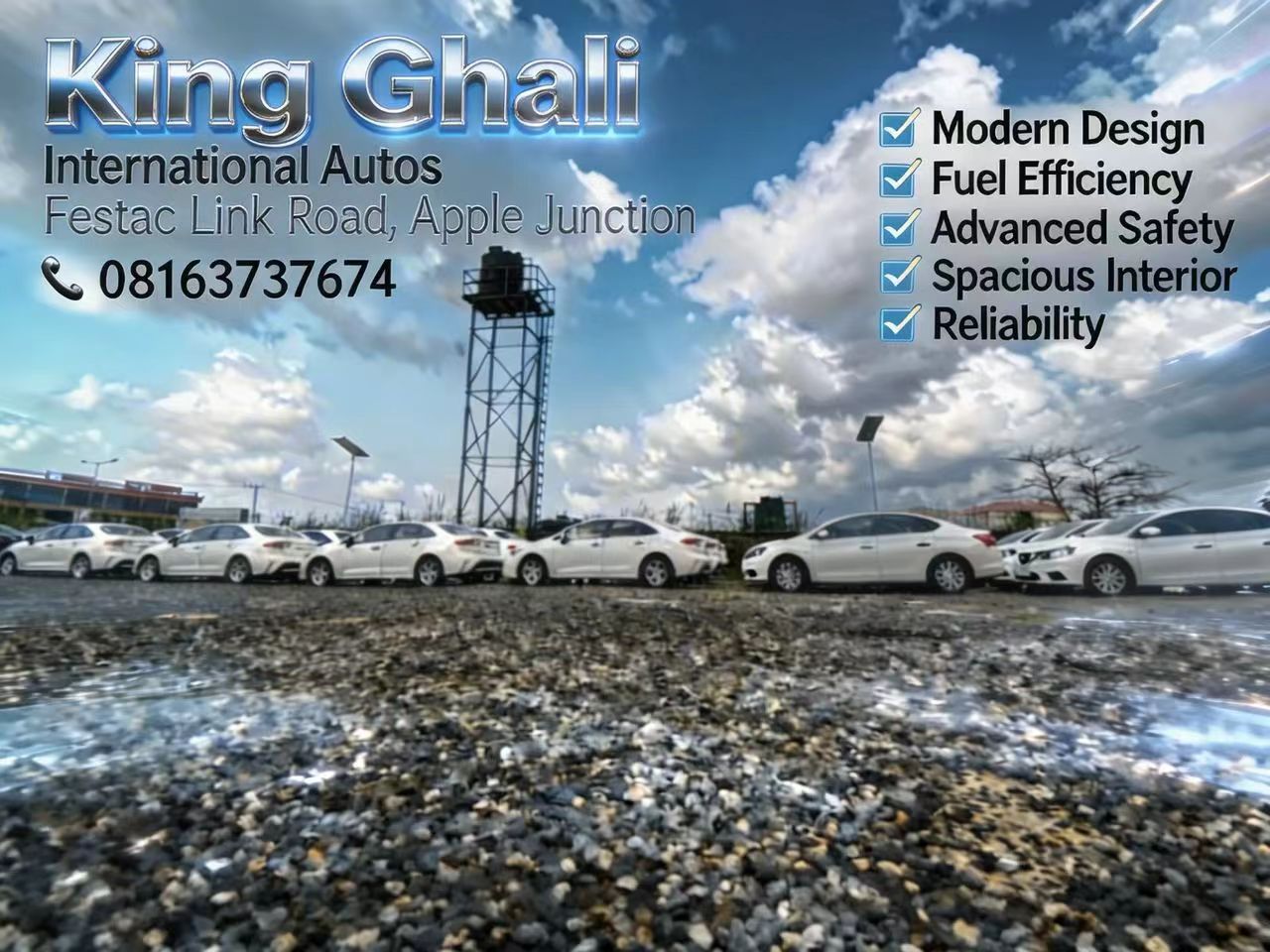 King-Used CAR Facebook ad: Clean Toyota Corolla available