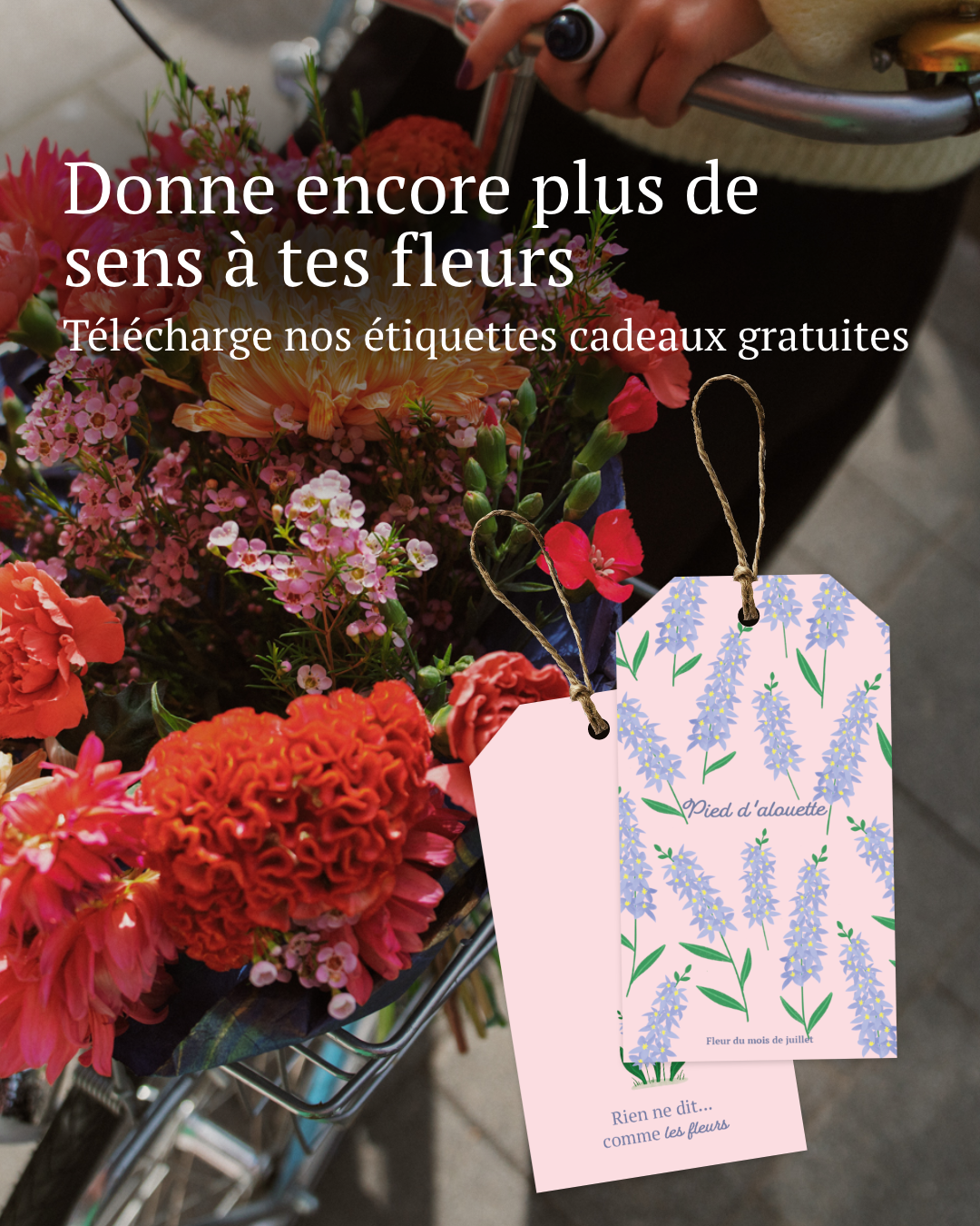 Plants & Flowers Foundation Holland Facebook ad: Télécharger les étiquettes gratuites